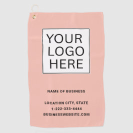 Custom Business Logo and Text ゴルフタオル