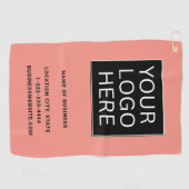 Custom Business Logo and Text ゴルフタオル (横)