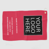 Custom Business Logo and Text ゴルフタオル (横)