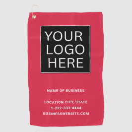 Custom Business Logo and Text ゴルフタオル