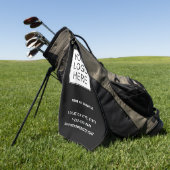 Custom Business Logo and Text ゴルフタオル (グリーン)