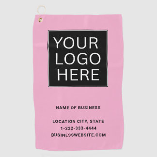 Custom Business Logo and Text ゴルフタオル