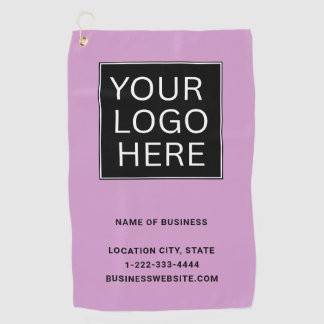 Custom Business Logo and Text ゴルフタオル