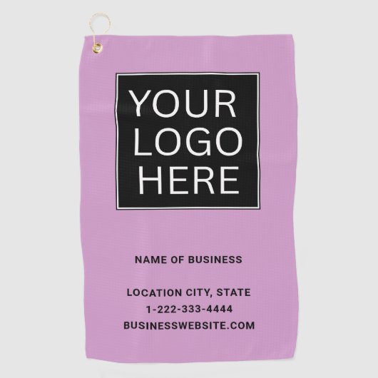 Custom Business Logo and Text ゴルフタオル (正面)