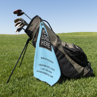 Custom Business Logo and Text ゴルフタオル