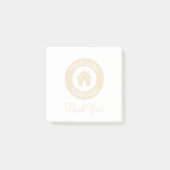 Custom Business Logo And Text ポストイット (正面)