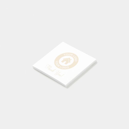 Custom Business Logo And Text ポストイット (アングル)