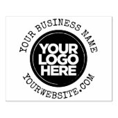 Custom Business Logo and Typewriter Text ラバースタンプ (インプリント)