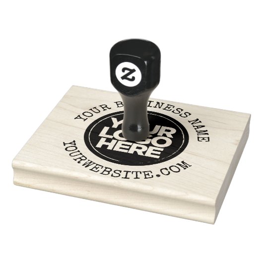 Custom Business Logo and Typewriter Text ラバースタンプ (スタンプ)