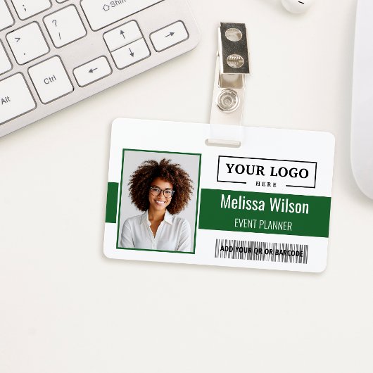 Custom Business Logo Barcode QR Code Employee バッジ