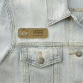 Custom Business Logo Basic Employee Gold Staff  名札 (インサイチュ)