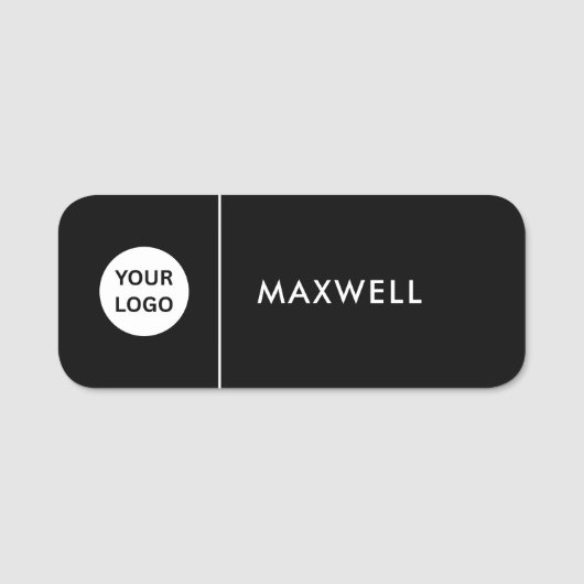 Custom Business Logo | Basic Employee Staff  名札 (正面)