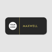 Custom Business Logo | Basic Employee Staff  名札 (正面)