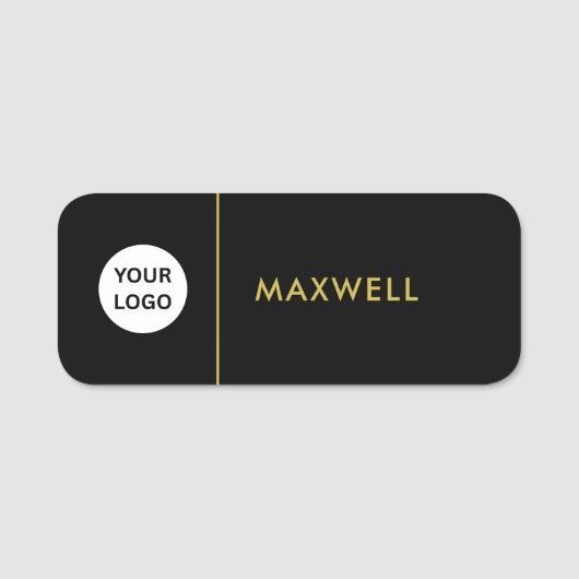 Custom Business Logo | Basic Employee Staff  名札 (正面)