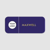 Custom Business Logo | Basic Employee Staff  名札 (正面)