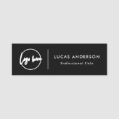 Custom Business Logo Basic Employee Staff Name  Na 名札 (正面)