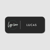 Custom Business Logo Basic Employee Staff Name  Na 名札 (正面)