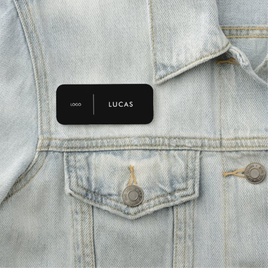 Custom Business Logo Basic Employee Staff Name  Na 名札 (インサイチュ)