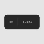 Custom Business Logo Basic Employee Staff Name  Na 名札 (正面)