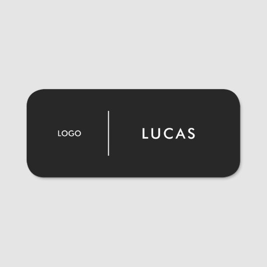 Custom Business Logo Basic Employee Staff Name  Na 名札 (正面)