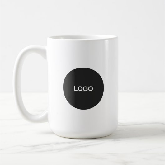 Custom Business Logo Branded Coffee コーヒーマグカップ (左)