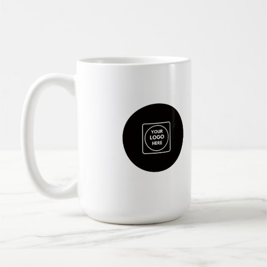 Custom Business Logo Branded Coffee Mug コーヒーマグカップ (左)