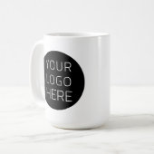 Custom Business Logo Branded  Coffee Mug コーヒーマグカップ (正面左)