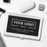 Custom Business Logo Branded Corporate 名刺入れ<br><div class="desc">Create your personalized professional business card holder with your own company logo and custom text. Custom branded business card holders are great practical corporate gifts for executives and employees,  and they add a professional touch and promotional value to presenting your cards to customers. No minimum order quantity.</div>