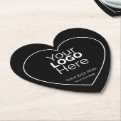 Custom Business Logo Branded Professional  ペーパーコースター (アングル)