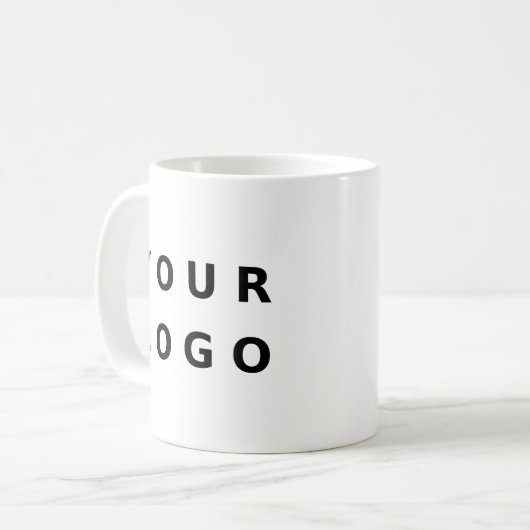 Custom Business Logo Branded Rectangular コーヒーマグカップ (正面左)