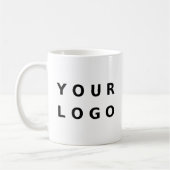 Custom Business Logo Branded Rectangular コーヒーマグカップ (左)