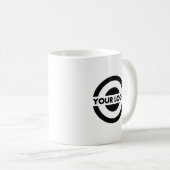 Custom Business Logo Branded White コーヒーマグカップ (正面右)