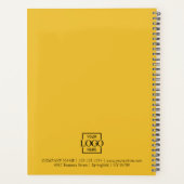 Custom Business Logo & Branding Monogram Initials プランナー手帳 (裏面)