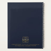 Custom Business Logo & Branding Monogram Initials プランナー手帳 (裏面)