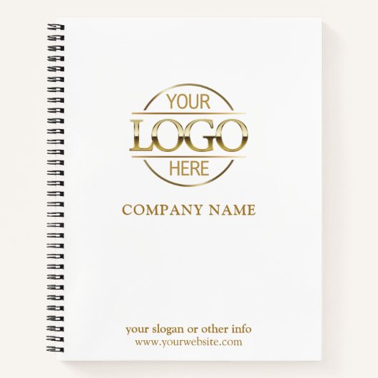 Custom Business Logo & Branding Promotional Gift ノートブック (正面)