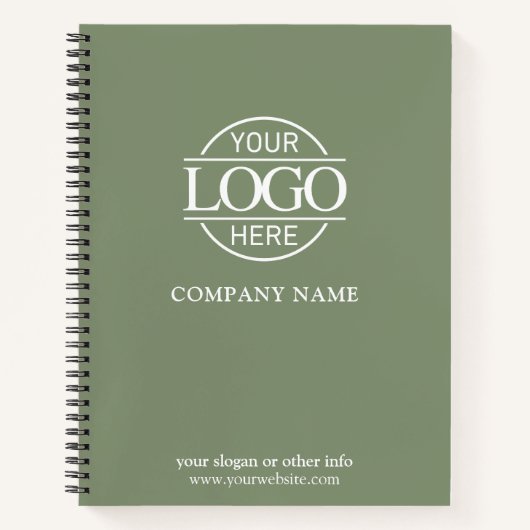 Custom Business Logo & Branding Promotional Gift ノートブック (正面)