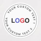 Custom Business Logo Bulk (30) Waterproof Stickers ラベル (デザイン1)