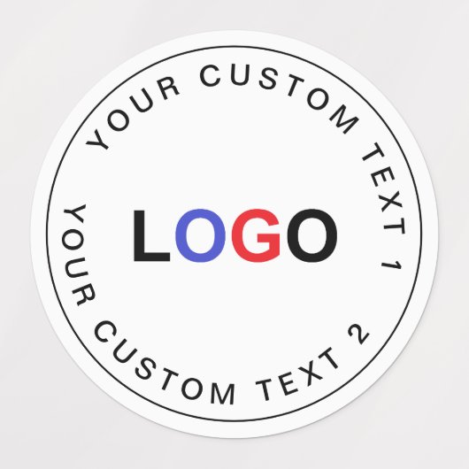 Custom Business Logo Bulk (30) Waterproof Stickers ラベル (デザイン1)