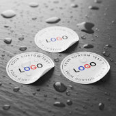 Custom Business Logo Bulk (30) Waterproof Stickers ラベル