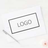 Custom Business Logo Company Branded 長方形シール (封筒)