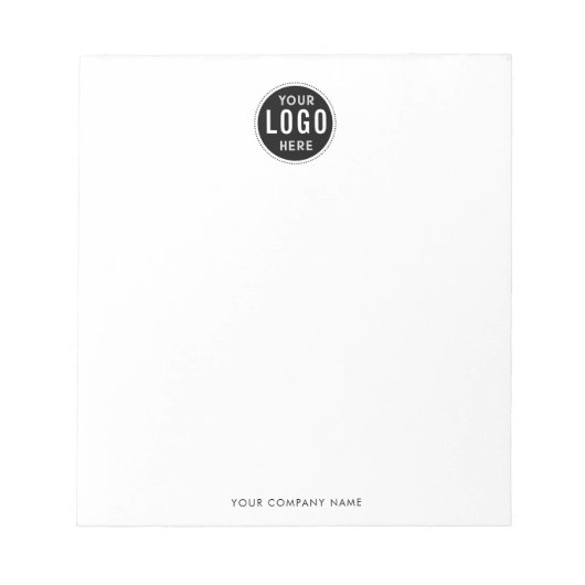 Custom Business Logo Company Name ノートパッド (正面)