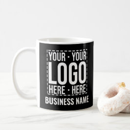 Custom Business Logo Company Personalized Modern コーヒーマグカップ