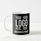 Custom Business Logo Company Personalized Modern コーヒーマグカップ (左)