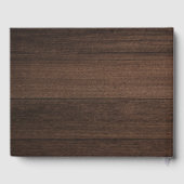 Custom Business Logo Company Visitors Rustic ゲストブック (裏面)