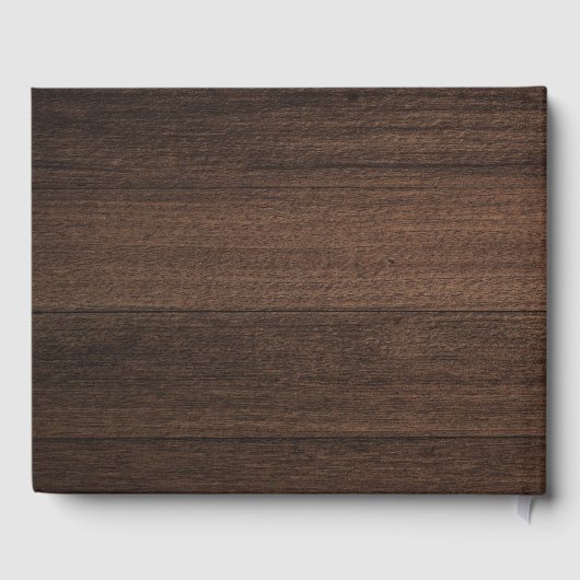 Custom Business Logo Company Visitors Rustic ゲストブック (裏面)