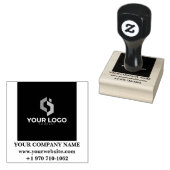 Custom Business Logo & Company-website Name Design ラバースタンプ (押印)