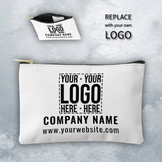 Custom Business Logo Corporate Company Modern Cool アクセサリーポーチ