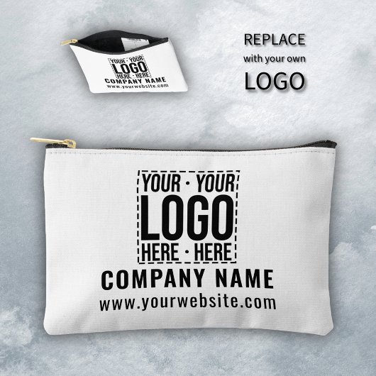 Custom Business Logo Corporate Company Modern Cool アクセサリーポーチ