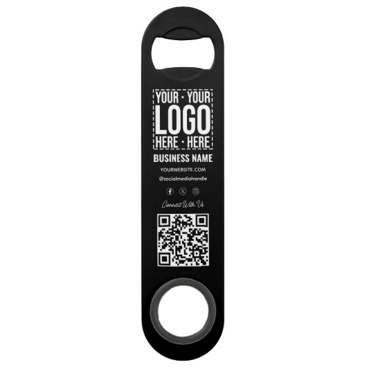 Custom Business Logo Corporate Company Modern Cool スピード栓抜き (正面)