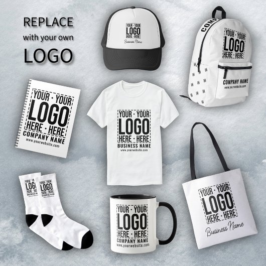 Custom Business Logo Corporate Company Modern Cool ソックス